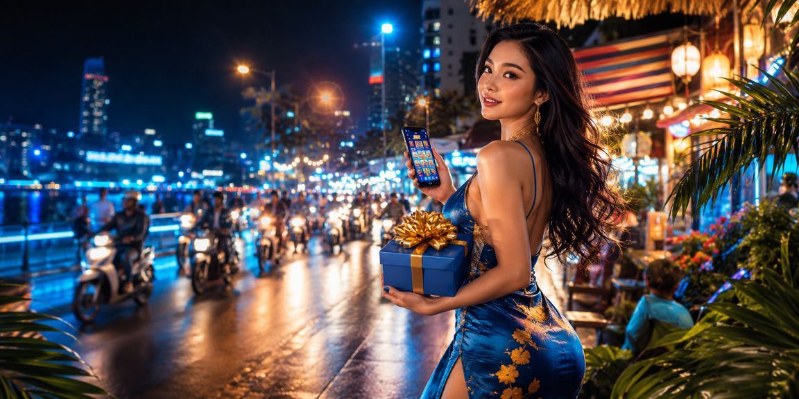 Người chơi tại Hà Nội trải nghiệm slot game tại chợ đêm