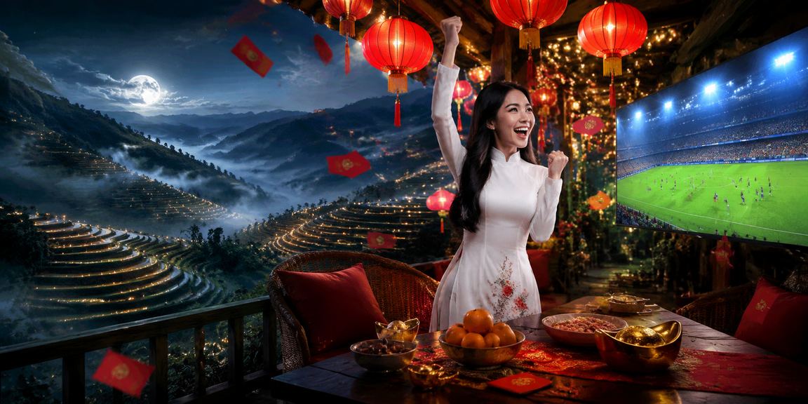 Người chơi tại Sapa trong trang phục truyền thống tham gia giải trí trực tuyến